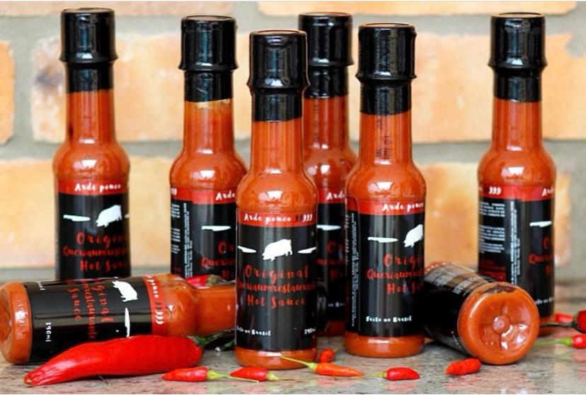 Antes: rótulo simples e foto caseira